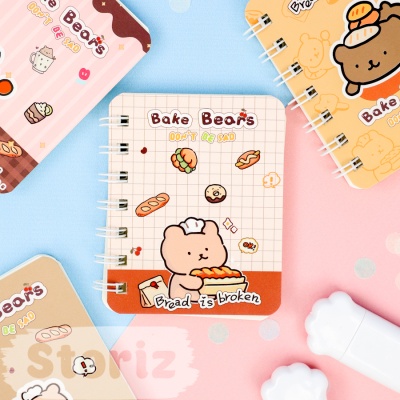 Блокнот "Bake Bears" A7, в ассортименте 1шт