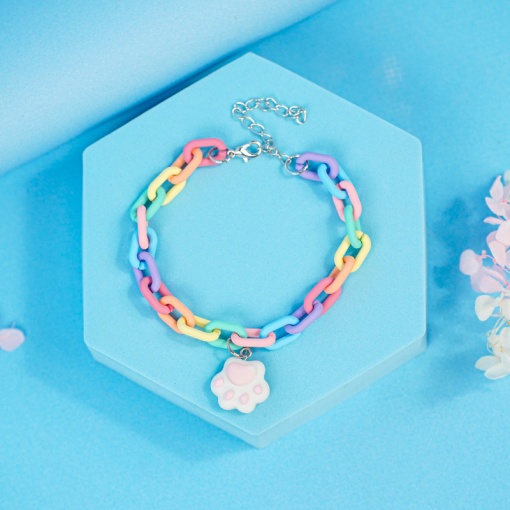 Браслет радужный "Лапка"