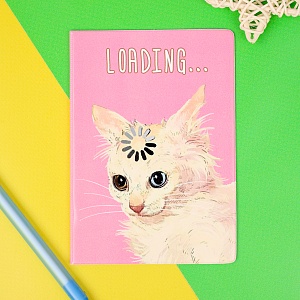Обложка на паспорт "Cat loading" STORIZ