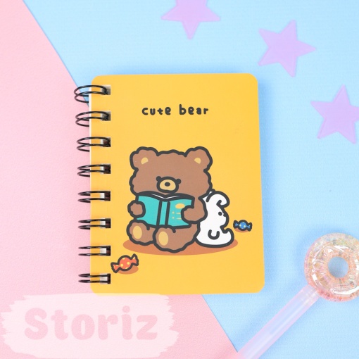 Блокнот на кольцах "Cute Bear" №2 (8х10,5см)