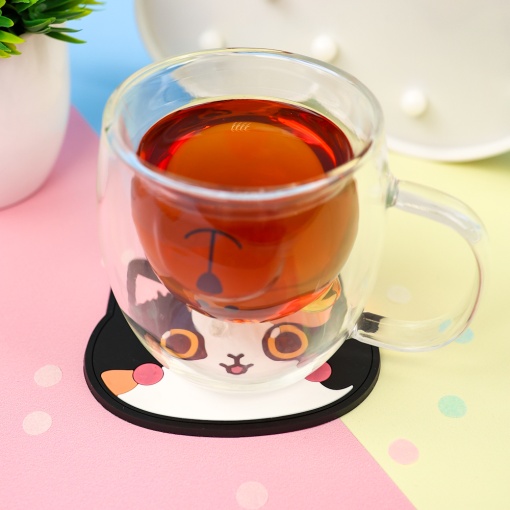 Подставка под кружку "Разноцветный Кот" оптом