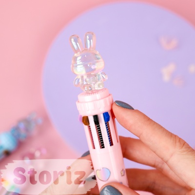 Ручка с десятью стержнями "Rabbit 10в1" №7417, в ассортименте 1шт.