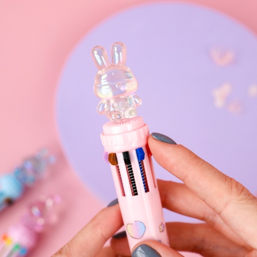 Ручка с десятью стержнями "Rabbit 10в1" №7417, в ассортименте 1шт.