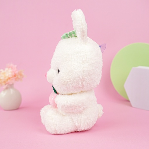 Мягкая игрушка "Зайка с клубникой" 25см