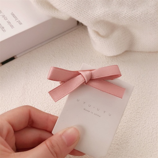 Заколка для волос "Бантик" розовый