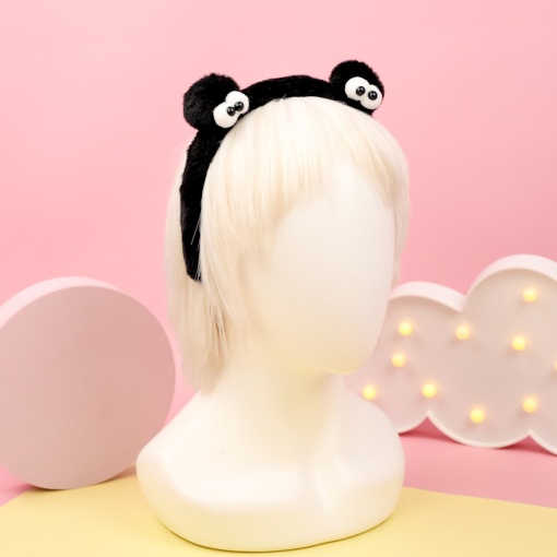 Ободок "Plush eyes", черный