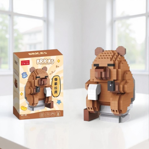 Конструктор "Bricks" капибара в туалете №MZ-181