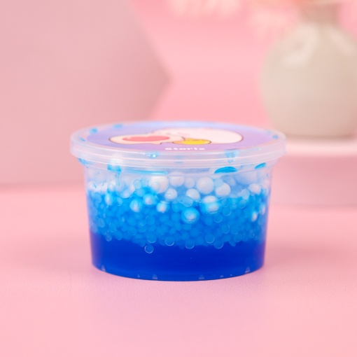 Слайм "Мишки", WOW с шариками, Голубой, 150 гр.