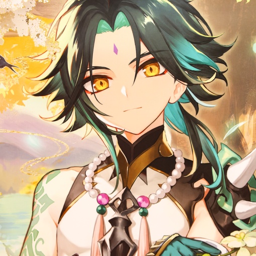 Подарочный пакет "Genshin Impact" Сяо 41*27,5*8,8 см