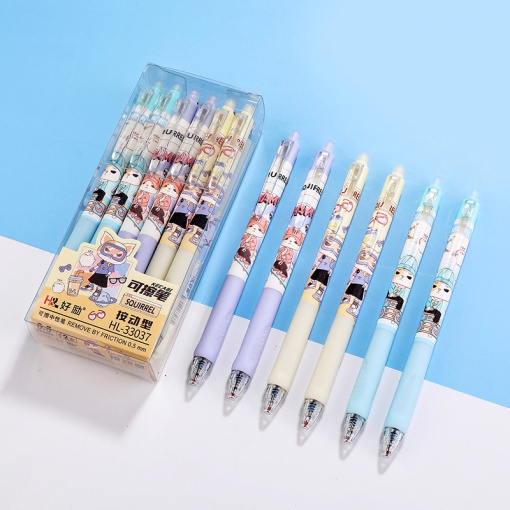 Ручка со стирашкой "Squirrel" №33037, в ассортименте 1шт (синий)