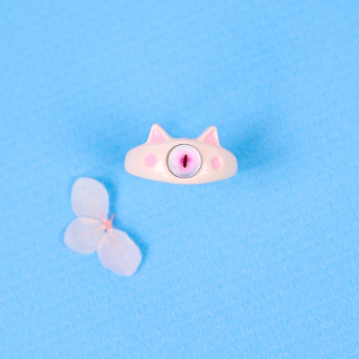 Кольцо "Монстрик", розовый