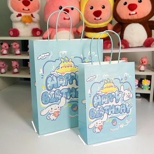 Подарочный пакет "My Mld" Корица, Happy Birthday 21x15x8 см