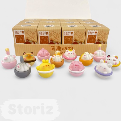 Фигурка "Round animals" в ассортименте 1шт оптом