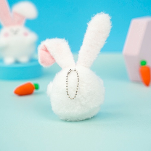 Мягкий брелок "Cute Bunny" белый, 12 см