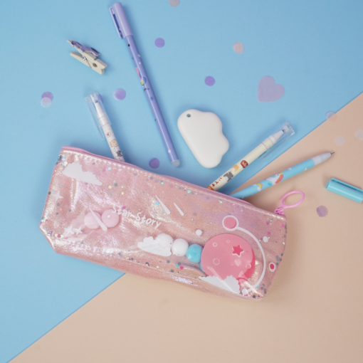 Пенал "Star travel" розовый