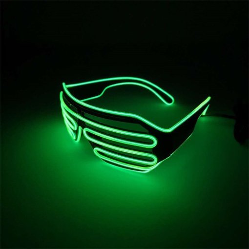 Имиджевые очки "Neon" с подсветкой, зеленый