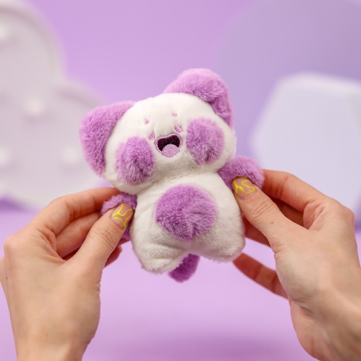 Мягкий брелок "Котенок Dudu" фиолетовый, 12 см