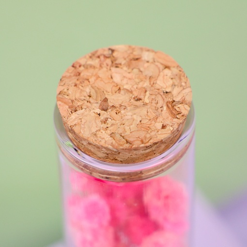 Цветок в пробирке "Гипсофила" 12 см, розовый оптом