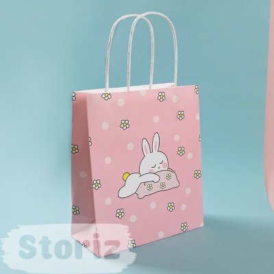 Подарочный пакет "Good Luck Bunny" 21x18x8 см