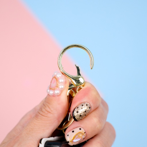 Калькулятор-брелок "Панда", черный