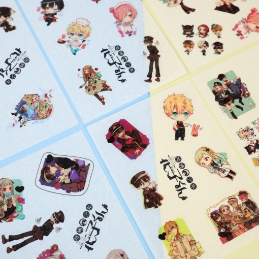 Набор наклеек "Туалетный мальчик Ханако-кун" 6 листов