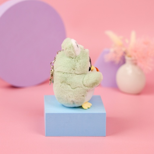 Мягкий брелок "Пингвин в костюме лягушки" 10 см