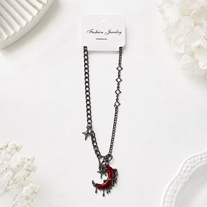 Кулон "Dark moon" gothic chain, 1шт
