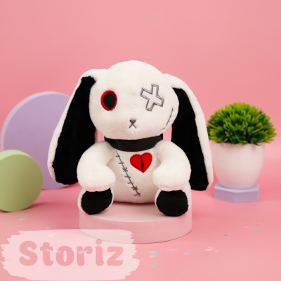 Мягкая игрушка "Bunny Dark", белый 25 см