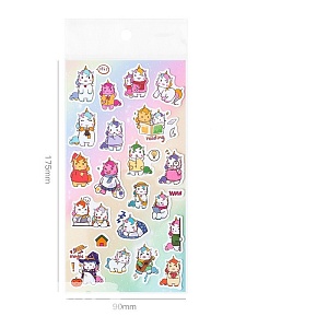Набор наклеек "Happy Animals" unicorn, 1 лист