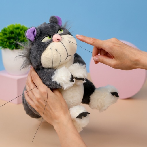Мягкая игрушка "Хмурый Кот" серый, 30см