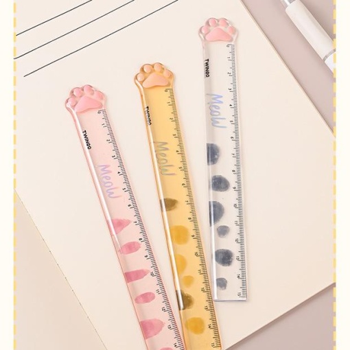 Набор линеек "Лапка" Meow №TG-C0024 15см, в шоу-боксе 36шт