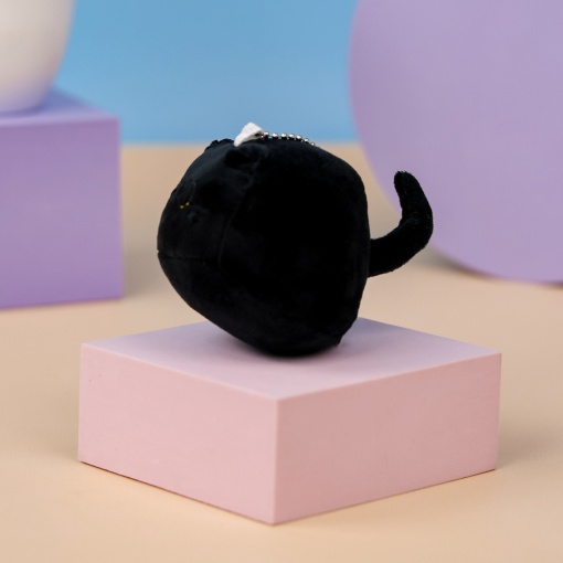 Мягкий брелок "Котенок" фиолетовый, 10см