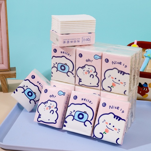 Набор салфеток бумажных "Chubby cat" в ассортименте, 9уп