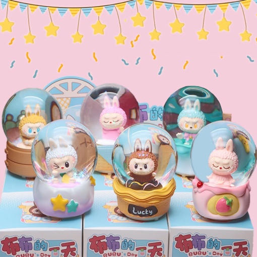 Snow globe Surprise "Labubu" с подсветкой и музыкой, в асс-те 1шт оптом