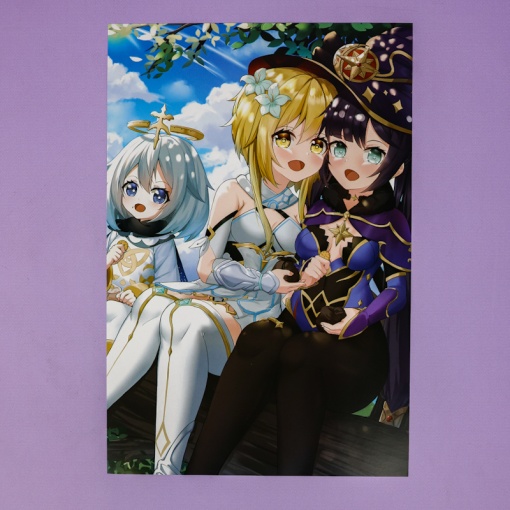 Набор постеров "Genshin Impact" 8 шт, 42х29см (№ 07) оптом