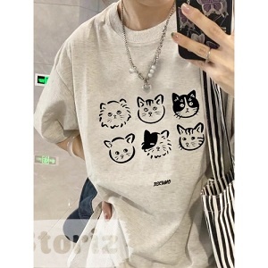 Косплей "Street style" Котики, серый, M