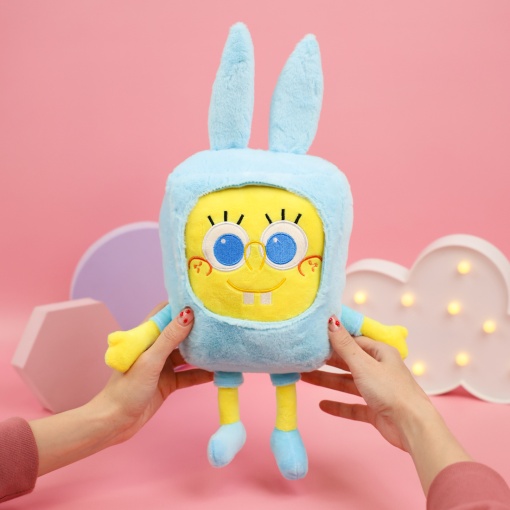 Мягкая игрушка "Губка" голубой, 23см