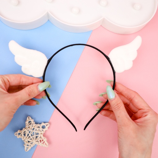 Ободок "Angel Wings", белый
