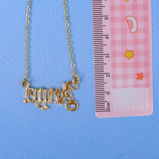 Подвеска на цепочке "Золотой Ангел"