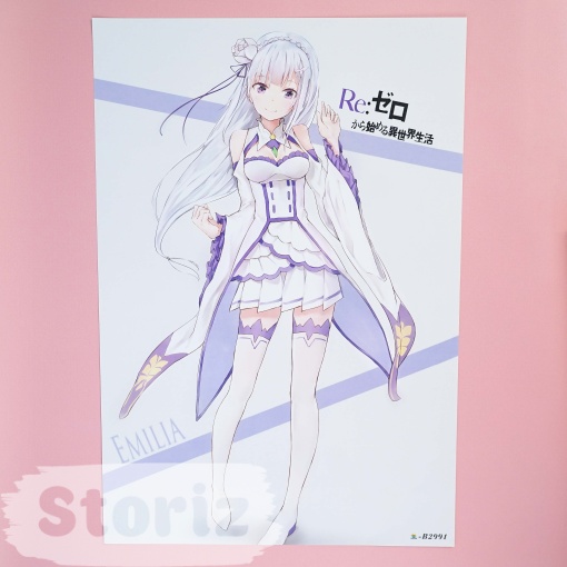 Набор постеров "Re: Zero" 8 шт, 42х29см оптом