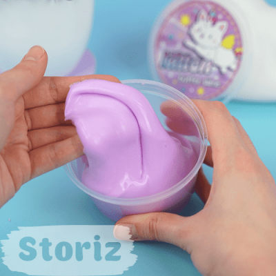 Слайм "Стекло", серия Butter, фиолетовый цвет,150 грамм