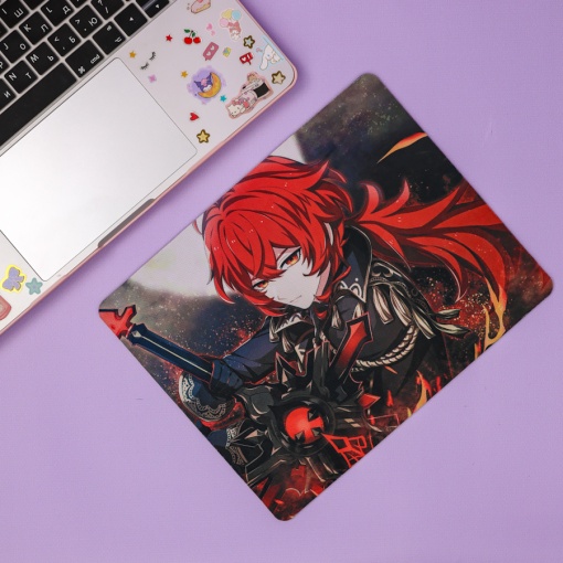 Коврик для мыши "Genshin Impact" Дилюк, 25x20 см