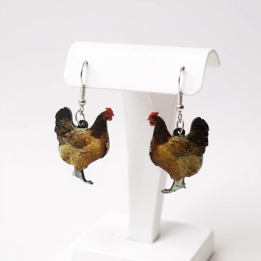 Серьги "Курочка"