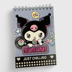 Блокнот "Kuromi" just chilling, A6 (56 листов)