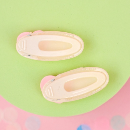 Набор заколок для волос "Love Kt" №3, розовый  2 шт.