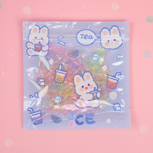 Набор силиконовых резинок для волос "Bunny №7"