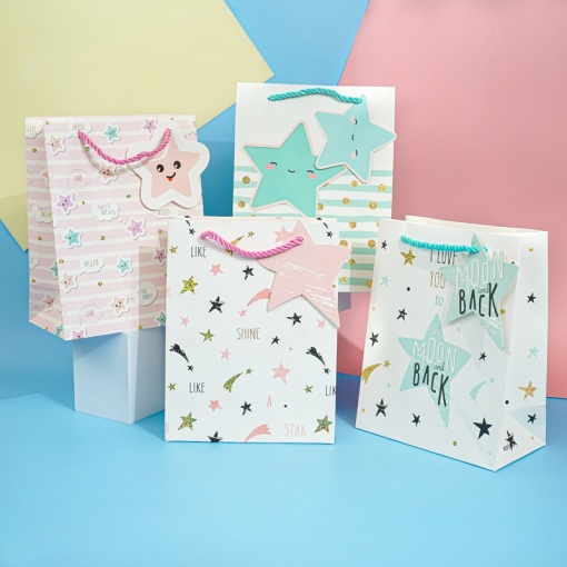 Подарочный пакет "Stars" S 23х18см