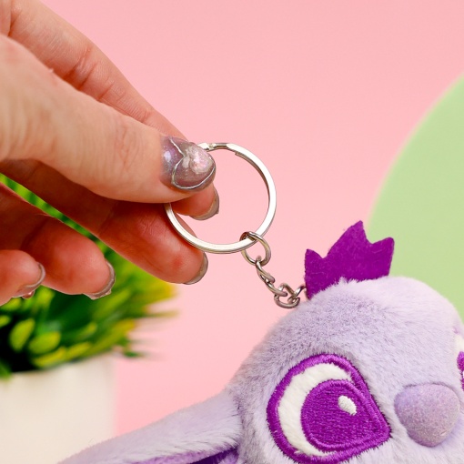 Мягкий брелок "Милый глазастик" 12см, фиолетовый 