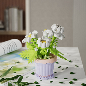 Конструктор "Цветы в горшке" маргаритки №7225 (189 дет.)