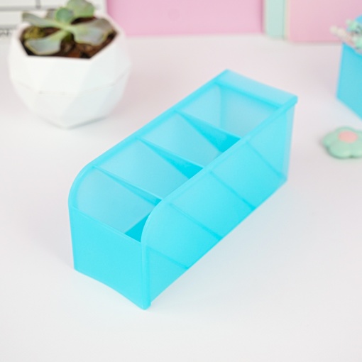 Органайзер для канцелярии "Color" голубой, 7.5x20.6x9.3 см